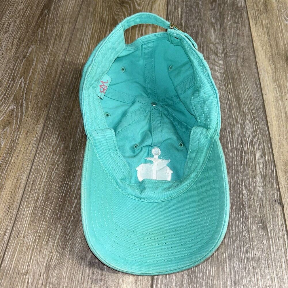 Anchor Coast Beach Lifestyle Hat Blue Turquoise Strapback Baseball Cap OSFM - Picture 8 of 10